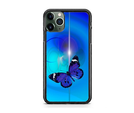 Custodia Per IPhone 6S Plus E 6 Plus, Cover Farfalla Blu, Protettiva Antiurto E Antigraffio, Morbida Al Tatto