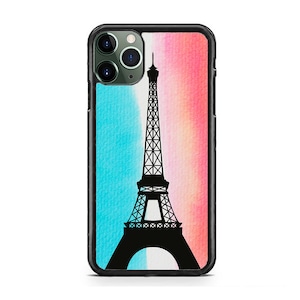 Paris Eiffel Tower France Hard Rubber TPU Slim Case Cover for iPhone 16 15 14 13 12 Max Mini pro Max 11 Plus X Max, iPod Touch 7 6