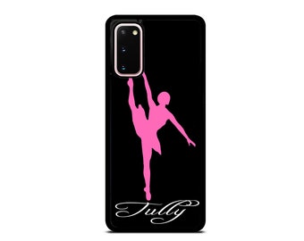 Ballerina Ballet Dancer Personalized Name Hard Case Cover For Samsung Galaxy s23 ultra s22 s21 plus ultra fe s20 + NOTE20 Google Pixel