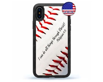 Baseball iPhone Case,Christian Phone Case, iPhone 17 16 15 14 13 Max Mini pro Max 12 Plus X Max, iPod Touch 7 6