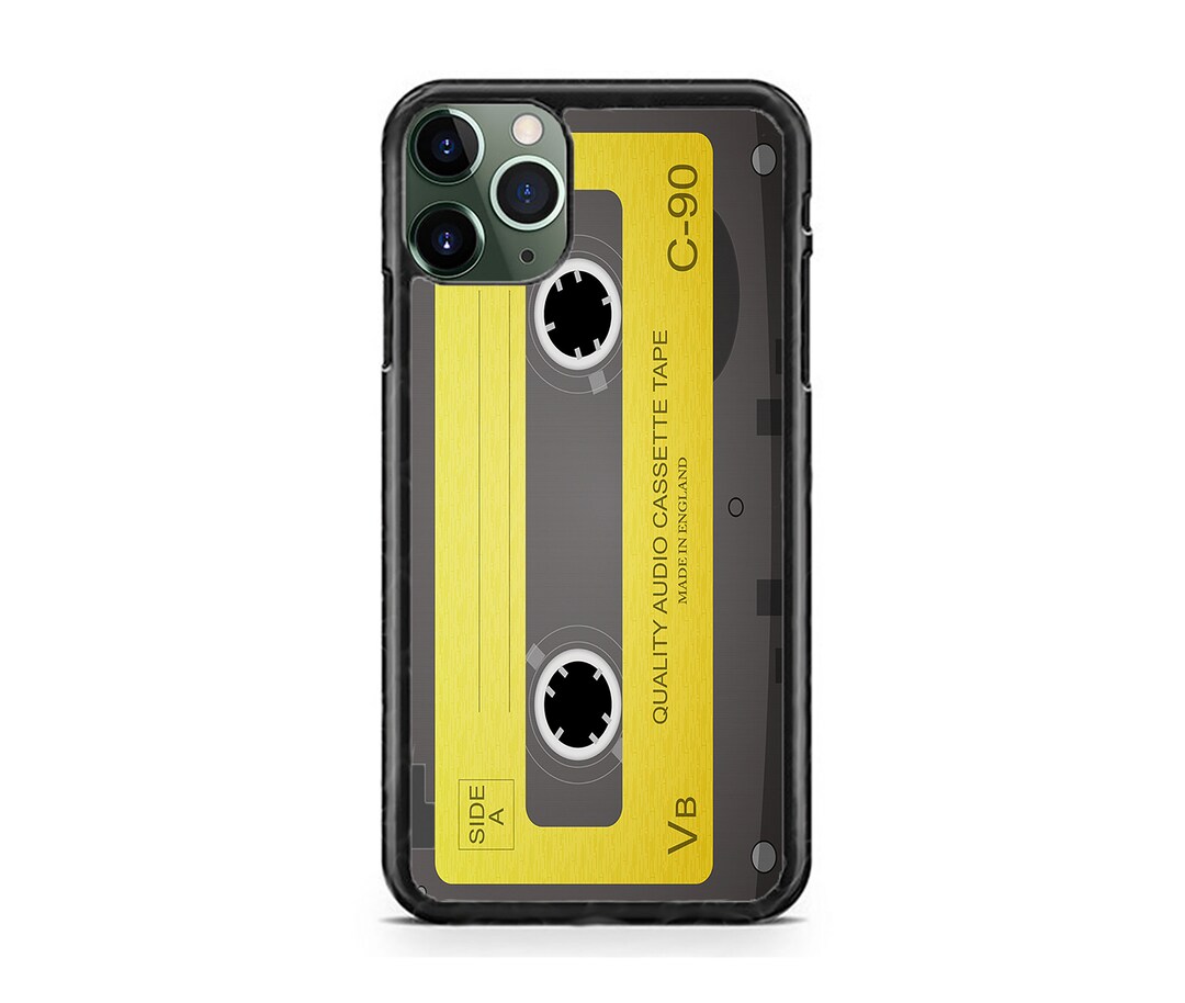 New Hot Retro Style Cassette Pattern Hard Rubber Case Cover for
