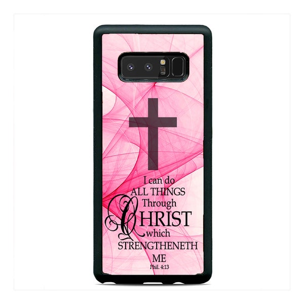 Cross Christian Bible Verse Hard Rubber Case Cover For Samsung Galaxy s23 ultra s22 s21 plus ultra fe s20 + NOTE20 Google Pixel