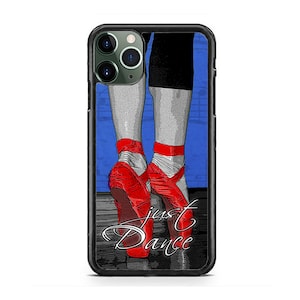 Cute Ballet Ballerina Shoes Just Dance Hard Rubber Case Cover for iPhone 16 15 14 13 12 Max Mini pro Max 11 Plus X Max, iPod Touch 7 6