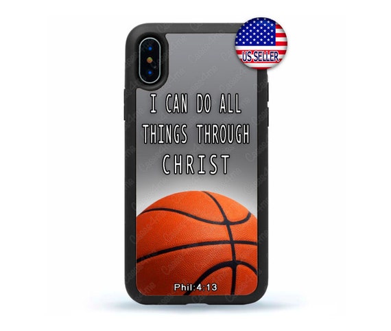Basketball Iphone Casechristian Verseunique Gift Iphone 14 Etsy