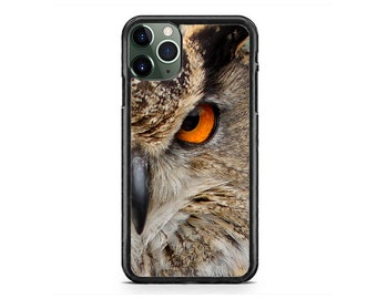 Cute Owl Eyes Animal Print Feather Hard Rubber TPU Case Cover for iPhone 15 14 13 12 Max Mini pro Max 11 XR Plus X Max SE, iPod Touch 7 6
