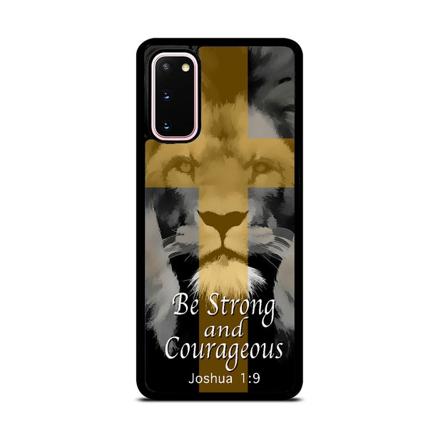 Christian Bible Verse Lion  Hard Rubber Slim Case Cover for Samsung Galaxy s23 ultra s22 s21 plus ultra fe s20 + NOTE20 Google Pixel