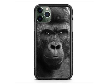Cute Gorilla Monkey Wildlife Animal Hard Rubber TPU Case Cover for iPhone 15 14 13 12 Max Mini pro Max 11 XR Plus X Max SE, iPod Touch 7 6