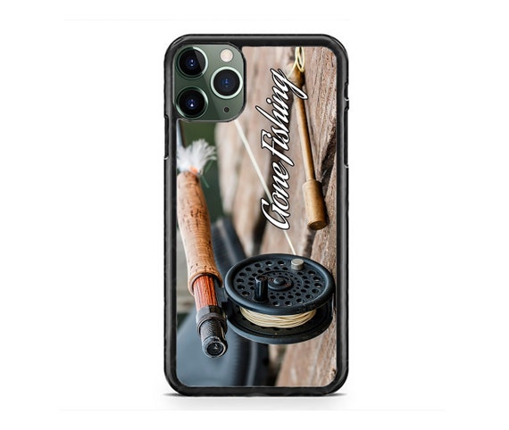 Fly Fishing Bass Fish Rod Hard Rubber TPU Slim Case Cover for iPhone 15 14  13 12 Max Mini Pro Max 11 XR Plus X Max SE, Ipod Touch 7 6 