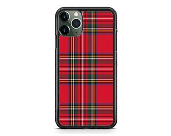 Winter karierte rot karierte karierte rote Tartan-Handytasche, iPhone 17 16 15 14 13 Max Mini pro Max 12 Plus X Max, iPod Touch 7 6
