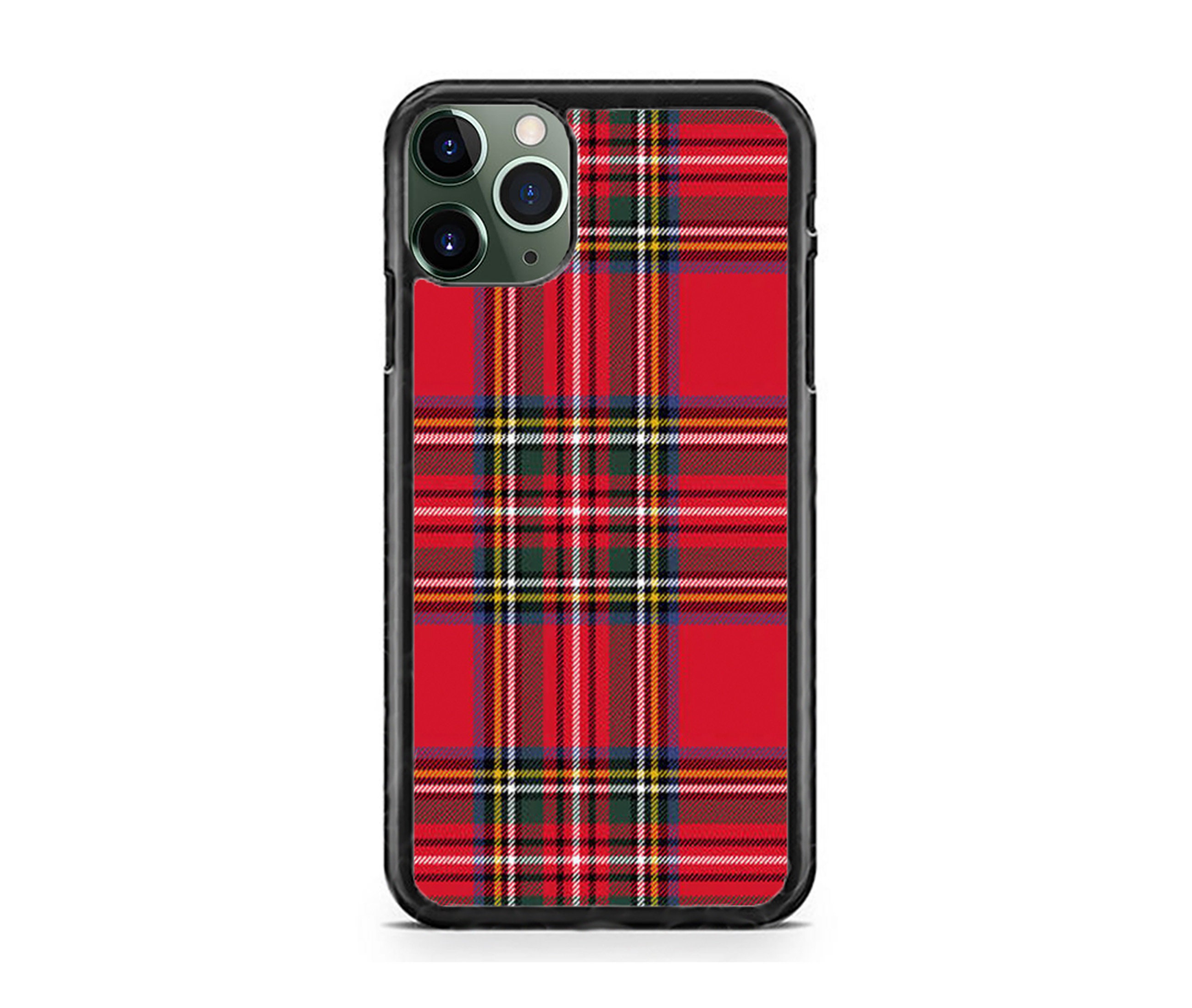 Winter Plaid Red Plaid Checkered Red Tartan Phone Case, iPhone 17