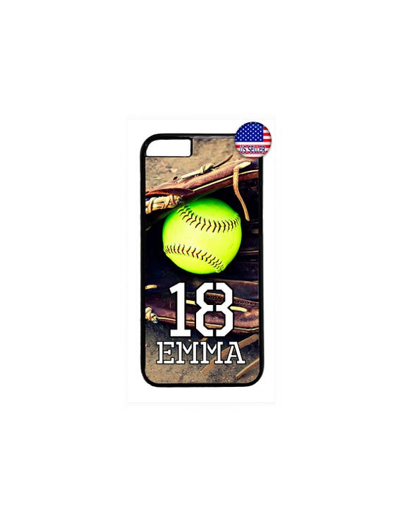 Personalized Name and Number Softball Sport Cute Case Cover For Apple iPod 4 5 6