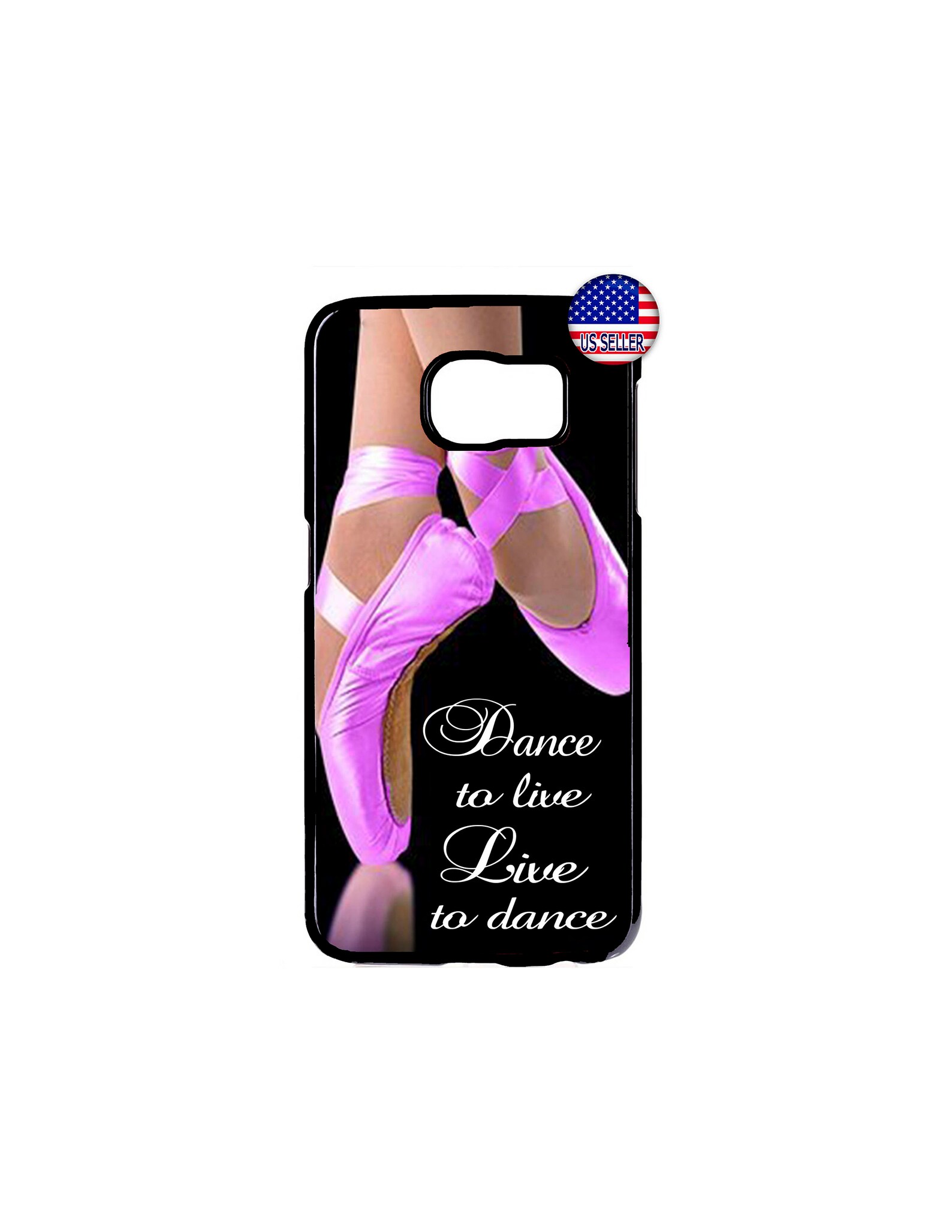 ballerina ballet dancer shoes hard rubber slim case cover for samsung galaxy s9 s8 s7 s6 edge plus s5 s4 s3 note 8 5 4 ipod touc