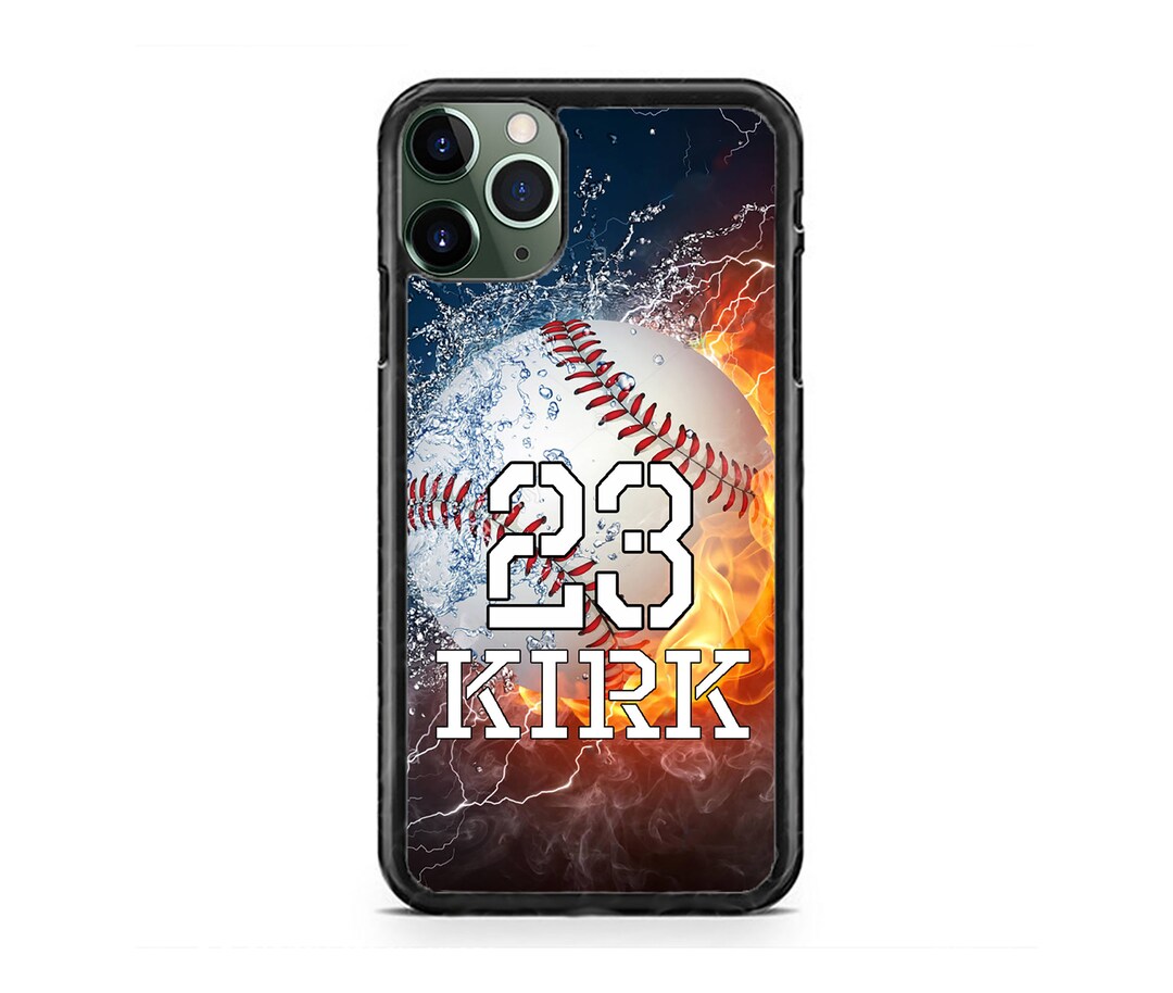 Personalized Number and Name Baseball Custom Slim Case Cover for iPhone ...