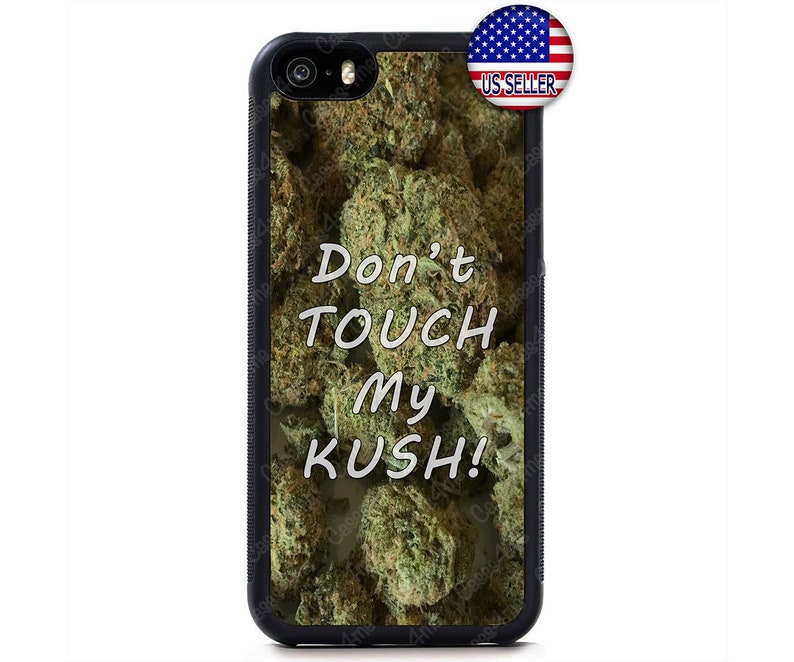 Kush Weed Pot Hard Rubber Hard Rubber Case Cover For iPhone 15 14 13 12 Max Mini pro Max 11 XR Plus X Max SE, iPod Touch 7 6 image 1