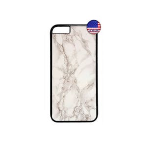 New White Marble Stone Granite Design Hard Rubber Case Cover for iPhone 16 15 14 13 12 Max Mini pro Max 11 Plus X Max, iPod Touch 7 6