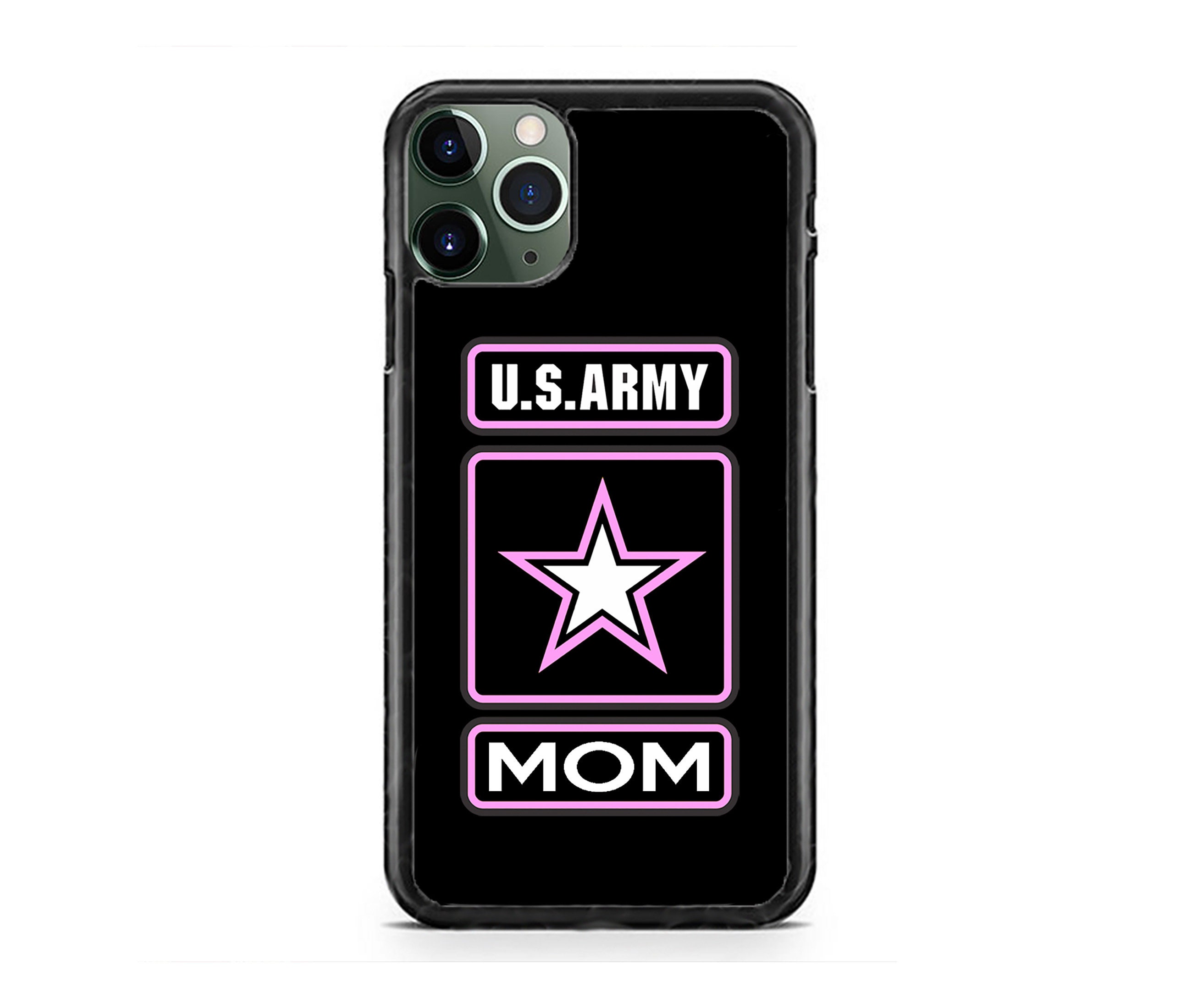 US Army Logo Usa Military Proud Mom Hard Rubber Slim Case