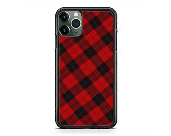 Lumberjack Buffalo Plaid Phone Case, Red Tartan, iPhone 17 16 15 14 13 Max Mini pro Max 12 Plus X Max, iPod Touch 7 6, Christmas Plaid