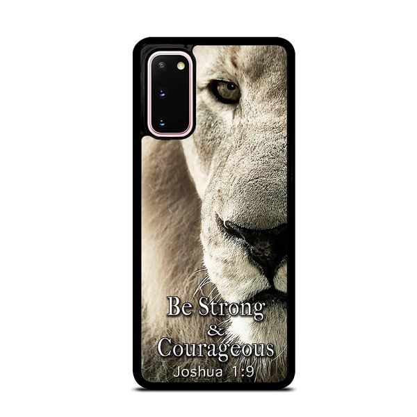 Christian Bible Verse Lion Pattern Hard Rubber Case Cover For Samsung Galaxy s23 ultra s22 s21 plus ultra fe s20 + NOTE20 Google Pixel