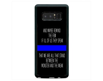 Police Blue Line Samsung Phone Case, Police Quote For Samsung Galaxy s23 ultra s22 s21 plus ultra fe s20 + NOTE20 Google Pixel