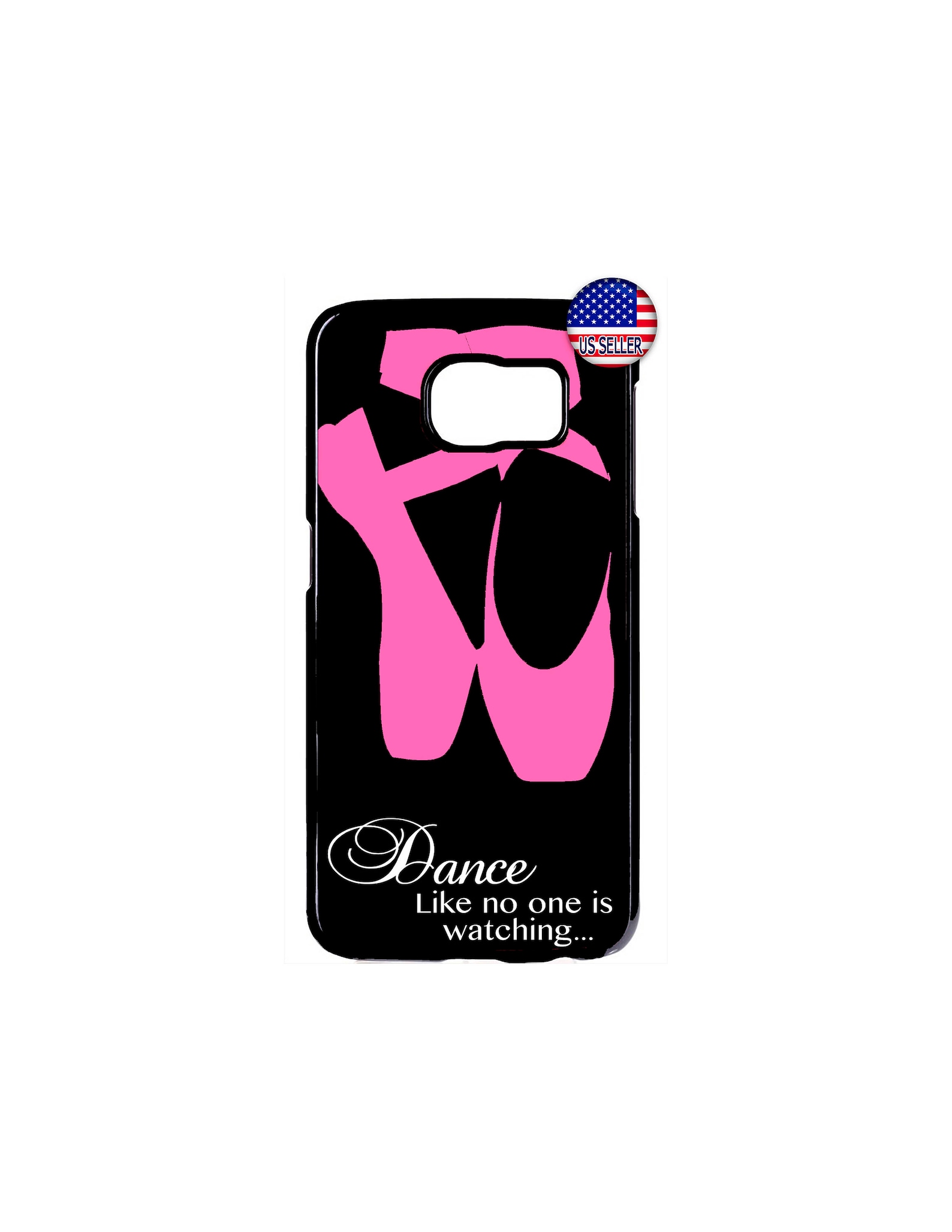 ballerina ballet dancer shoes hard rubber slim case cover for samsung galaxy s9 s8 s7 plus s6 edge s5 s4 note 9 8 5 4 ipod touch