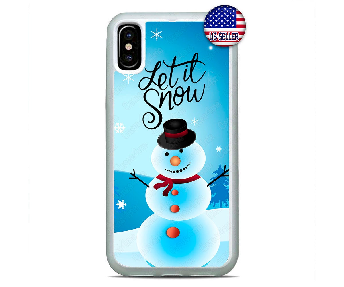 Snowman iPhone X CaseXmas gift.Christmas. iPhone 12 Max Mini | Etsy