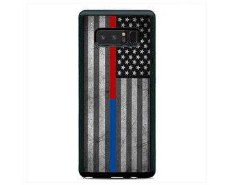 Thin Blue Red Line Police Firefighter Hard Case Cover For Samsung Galaxy s23 ultra s22 s21 plus ultra fe s20 + NOTE20 Google Pixel