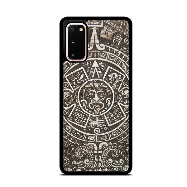 Aztec Calendar Mayan Tribal Hard Rubber Slim Case Cover for Samsung Galaxy s23 ultra s22 s21 plus ultra fe s20 + NOTE20 Google Pixel