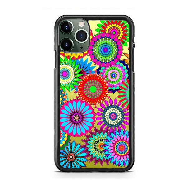 Flowers Floral Art Hipster Hard Rubber TPU Slim Case Cover for iPhone 15 14 13 12 Max Mini pro Max 11 XR Plus X Max SE, iPod Touch 7 6