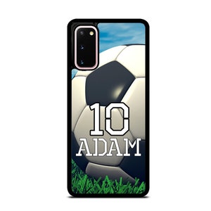 Personalized Number and Name Soccer Ball Case Cover For Samsung Galaxy s23 ultra s22 s21 plus ultra fe s20 + NOTE20 Google Pixel
