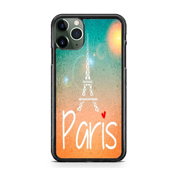 Beautiful Paris Eiffel Tower Art Hard Rubber TPU Slim Case Cover for iPhone 15 14 13 12 Max Mini pro Max 11 XR Plus X Max SE, iPod Touch 7 6