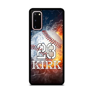 Personalisierte Nummer und Name Baseball Hard Case Cover für Samsung Galaxy s23 ultra s22 s21 plus ultra fe s20 + NOTE20 Google Pixel