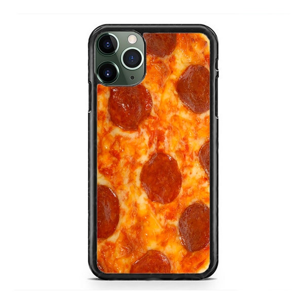 Pizza Pepperoni Food Funny Design Hard Rubber Case Cover for iPhone 15 14 13 12 Max Mini pro Max 11 XR Plus X Max SE, iPod Touch 7 6