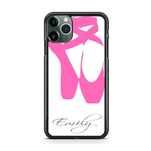Ballet Shoes,Ballerina Personalized Phone case Dancer ,Gift Idea, iPhone 16 15 14 13 12 Max Mini pro Max 11 Plus X Max, iPod Touch 7 6