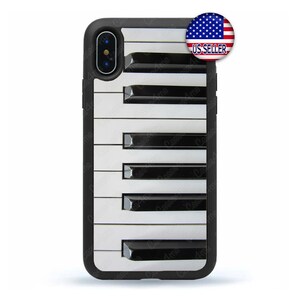 Elegant Piano, Music Keyboard Case, iPhone 16 15 14 13 12 Max Mini pro Max 11 Plus X Max, iPod Touch 7 6 ShockProof Slim Case Cover