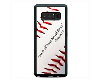 Baseball Christian Bible verse Hard Rubber Case Cover for Samsung Galaxy s23 ultra s22 s21 plus ultra fe s20 + NOTE20 Google Pixel