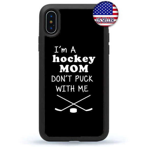 Ice Hockey Mom Cell Phone Case Cover,Funny Hockey Mom iPhone 15 14 13 12 Max Mini pro Max 11 XR Plus X Max SE, iPod Touch 7 6 Case Cover