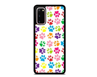 Paws Paw Prints Cute Colorful Case Cover For Samsung Galaxy s23 ultra s22 s21 plus ultra fe s20 + NOTE20 Google Pixel
