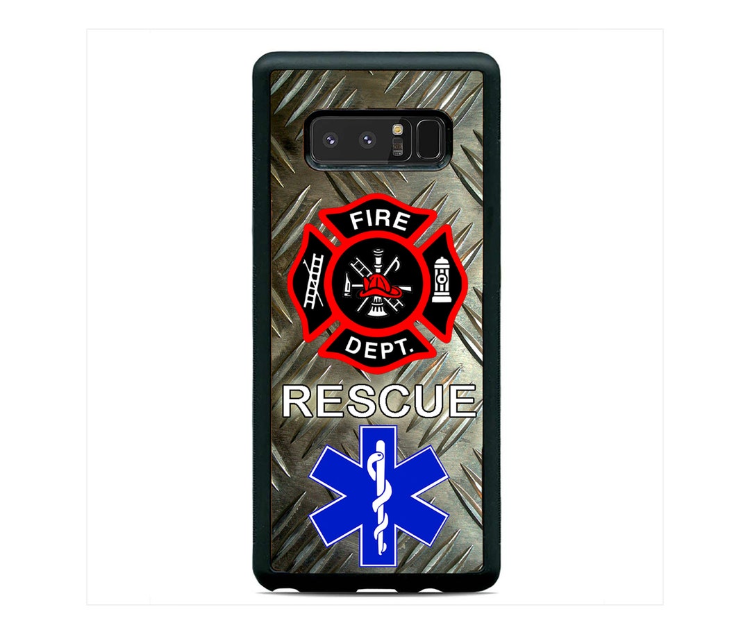 Samsung Fire Rescue Firefighter Paramedic Fire Rescue Hard Rubber Case Cover for Samsung ...