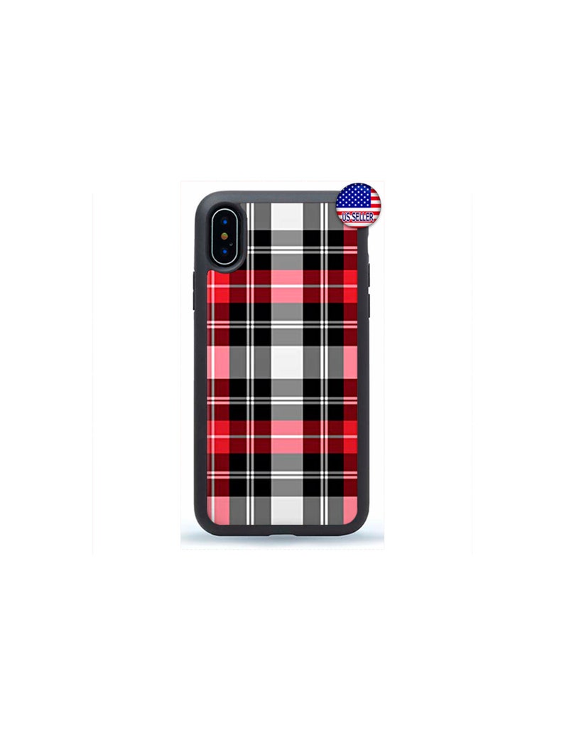 Plaid iPhone Case Red Plaid Phone CaseGiftRed Tartan for Etsy