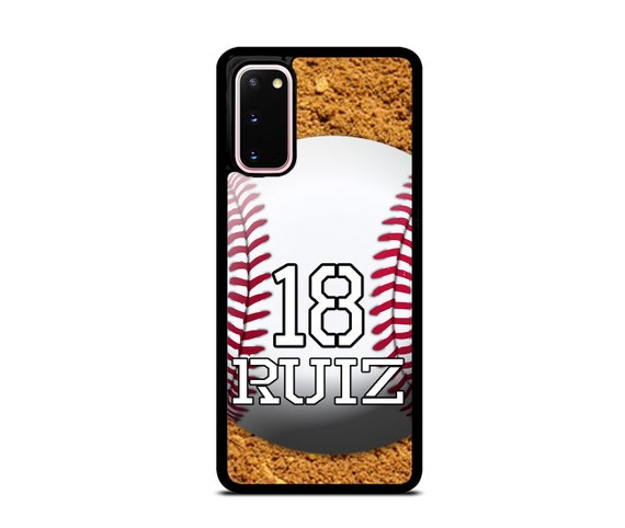  Personalized Baseball Player Name Number America Flag Design  Rubber Cover Phone Case for Samsung Galaxy S23 S22 S21 S20 ULTRA PLUS/ S21  FE /S20 FE/ S10 PLUS/ S9 PLUS/ S8 PLUS /