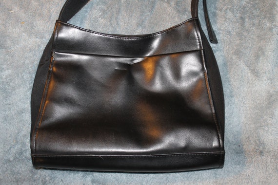 black purse long strap