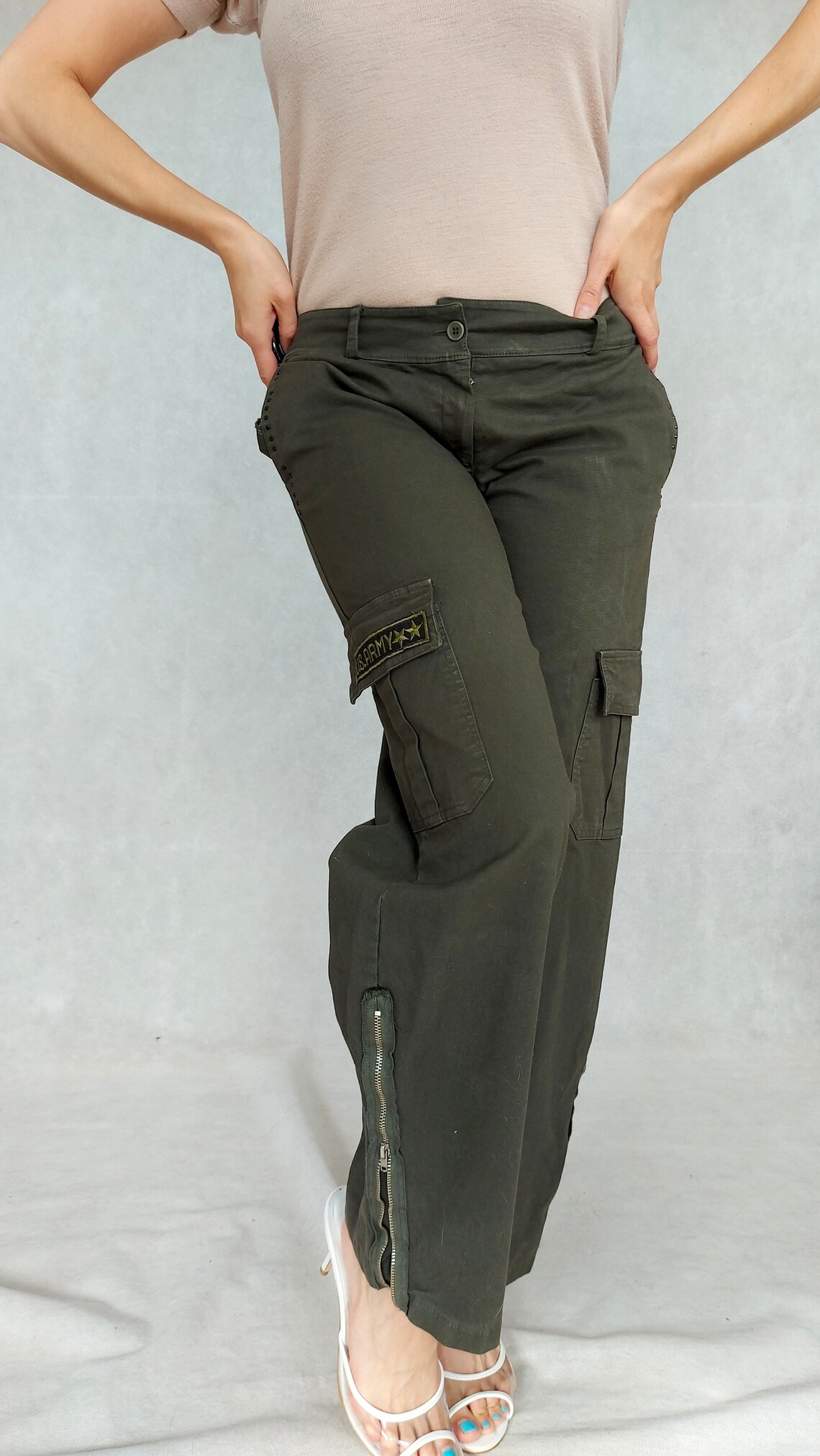 Vintage Army Pants Retro Utility Pants US Army Pants Green Etsy