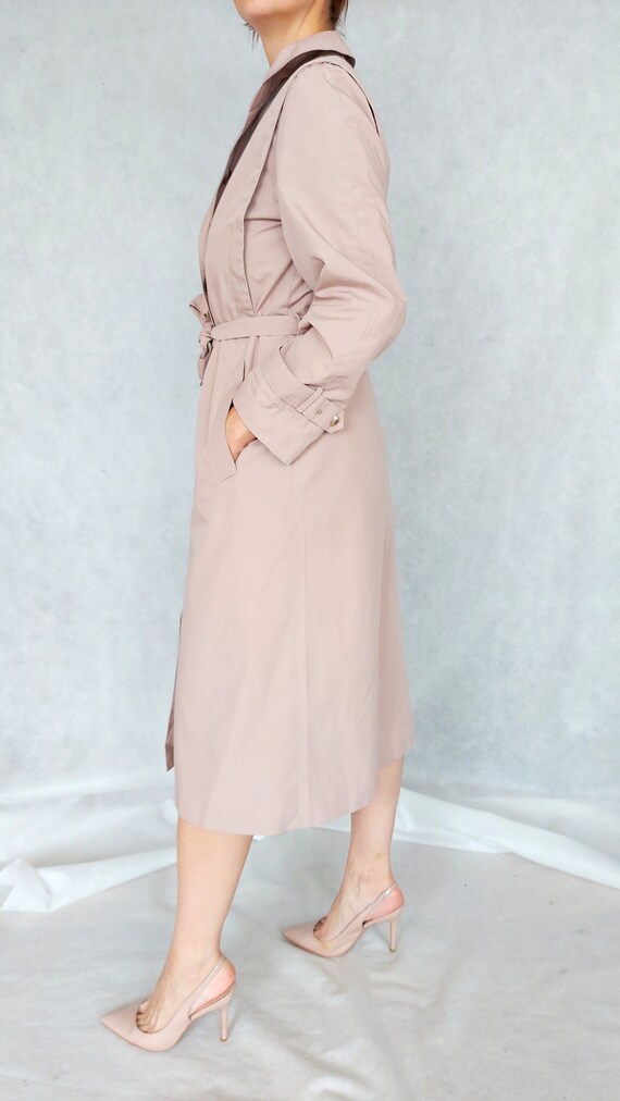 Vintage Ash Pink Trench Coat Small Size Coat Danish Gem vintage-ash-pink-trench-coat-small-size-coat-danish-gem