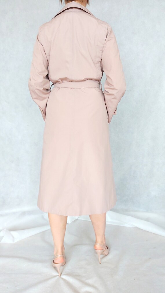 Vintage Ash Pink Trench Coat Small Size Coat Danish Gem vintage-ash-pink-trench-coat-small-size-coat-danish-gem