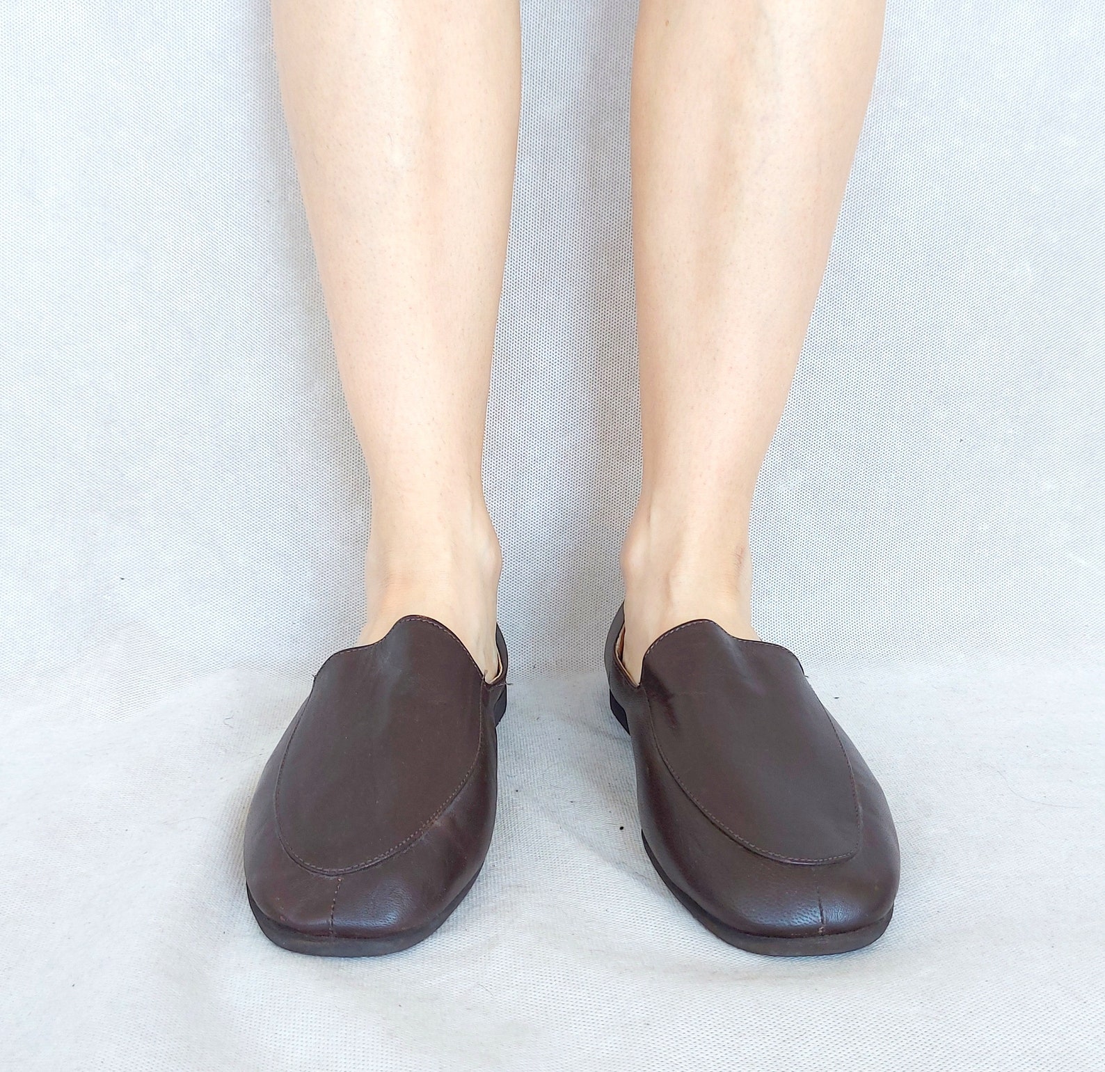 Vintage Brown Leather Men Clifford James Shoes EU 42 / US 9 / Etsy