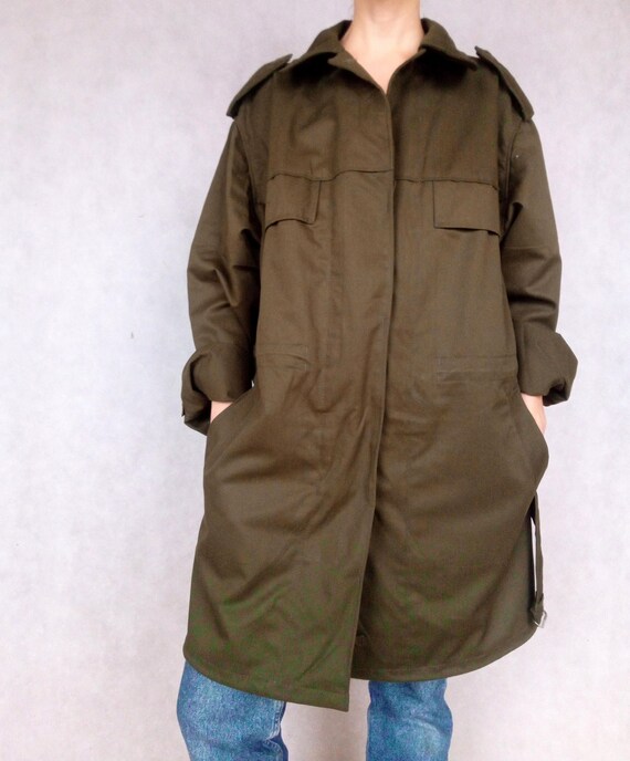 Vintage Army Military Green Parka Jacket, Original
