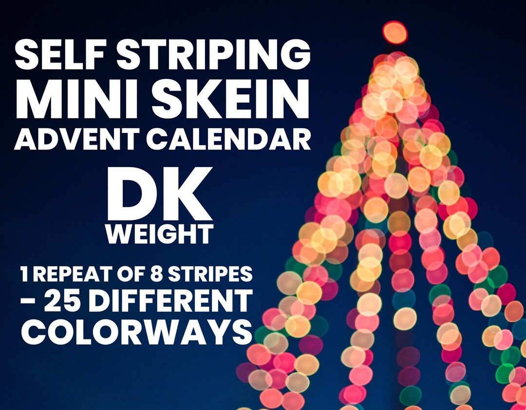 DK, Mini Skein Advent Calendar, 2023 Yarn Advent Calendar, Mini Skeins
