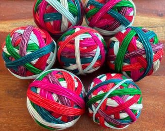 Sock, December Color of the Month, Hand Dyed Yarn, Self Striping Yarn, Hand Dyed Self Striping Yarn, fingering weight mystery