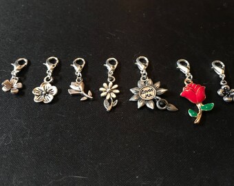 Progress Keepers,  Locking Stitch Markers, Crochet Stitch markers, Removeable Marker, Knitting notions, Crochet Markers, Spring nature