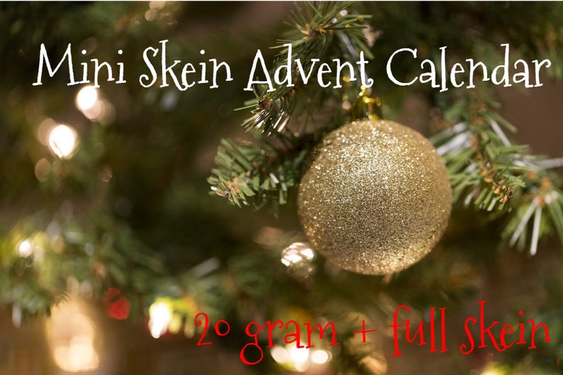 Mini Skein Advent Calendar 2020 PREORDER Yarn Advent Etsy